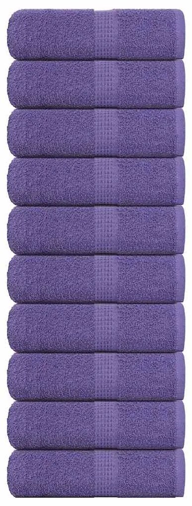 vidaXL Prosoape de baie 10 buc. FROGN violet 30x30 cm 100% bumbac
