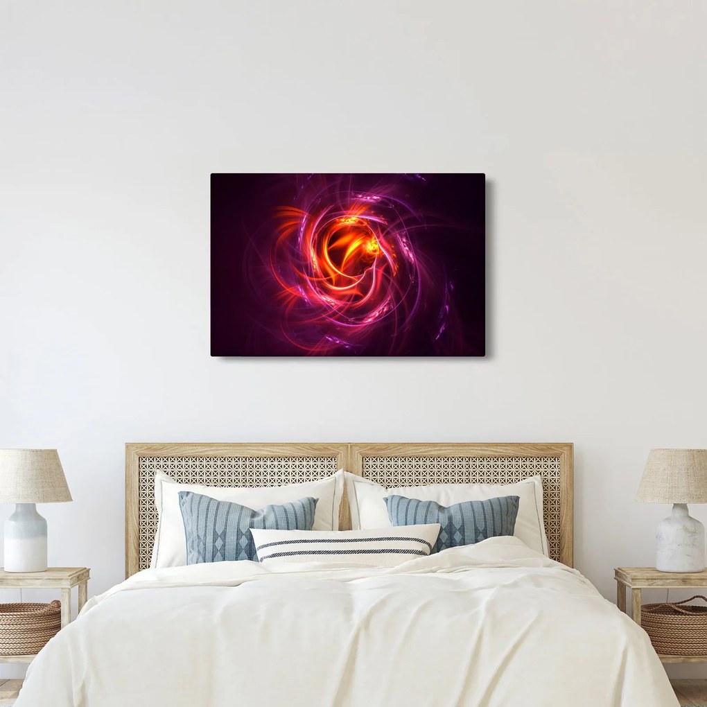 Tabloul cu abstracțiune modernă care luminează (90x60 cm)