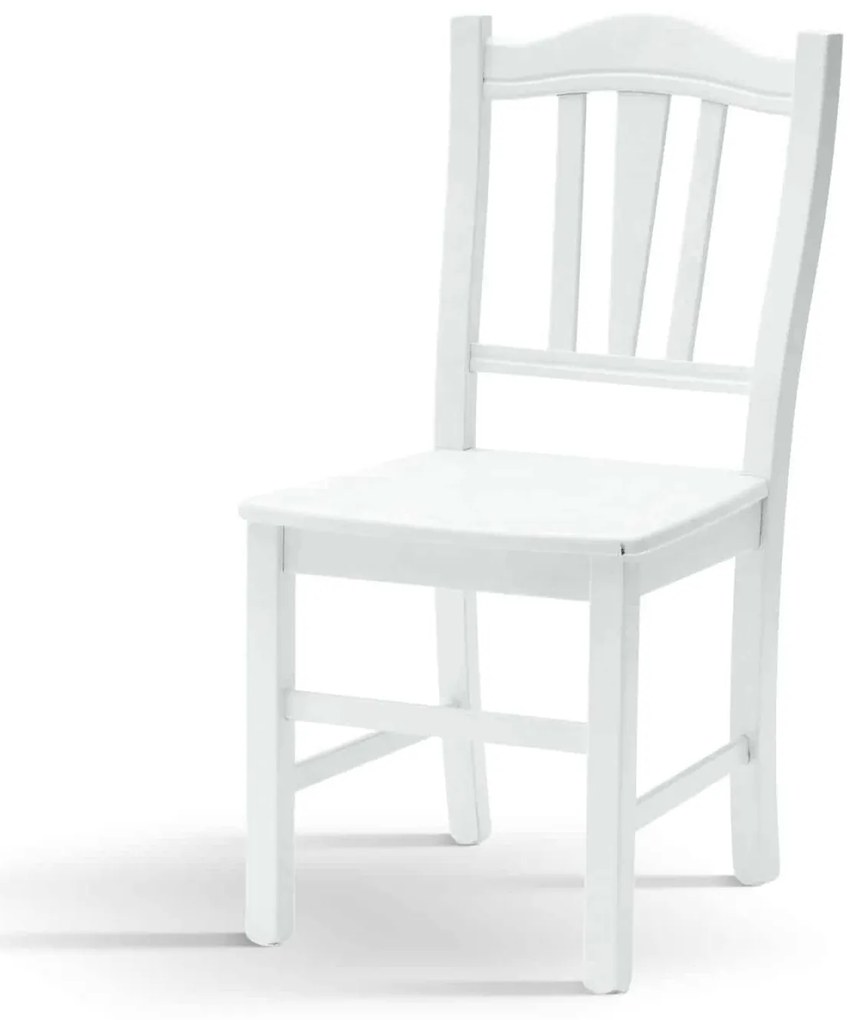 Scaun Hard, realizat integral din lemn de fag, L 46cm/l 50cm /H 95cm - ALB