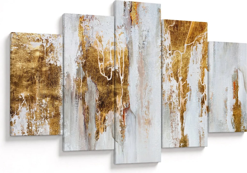 Tablou - Abstract auriu (150x105 cm)