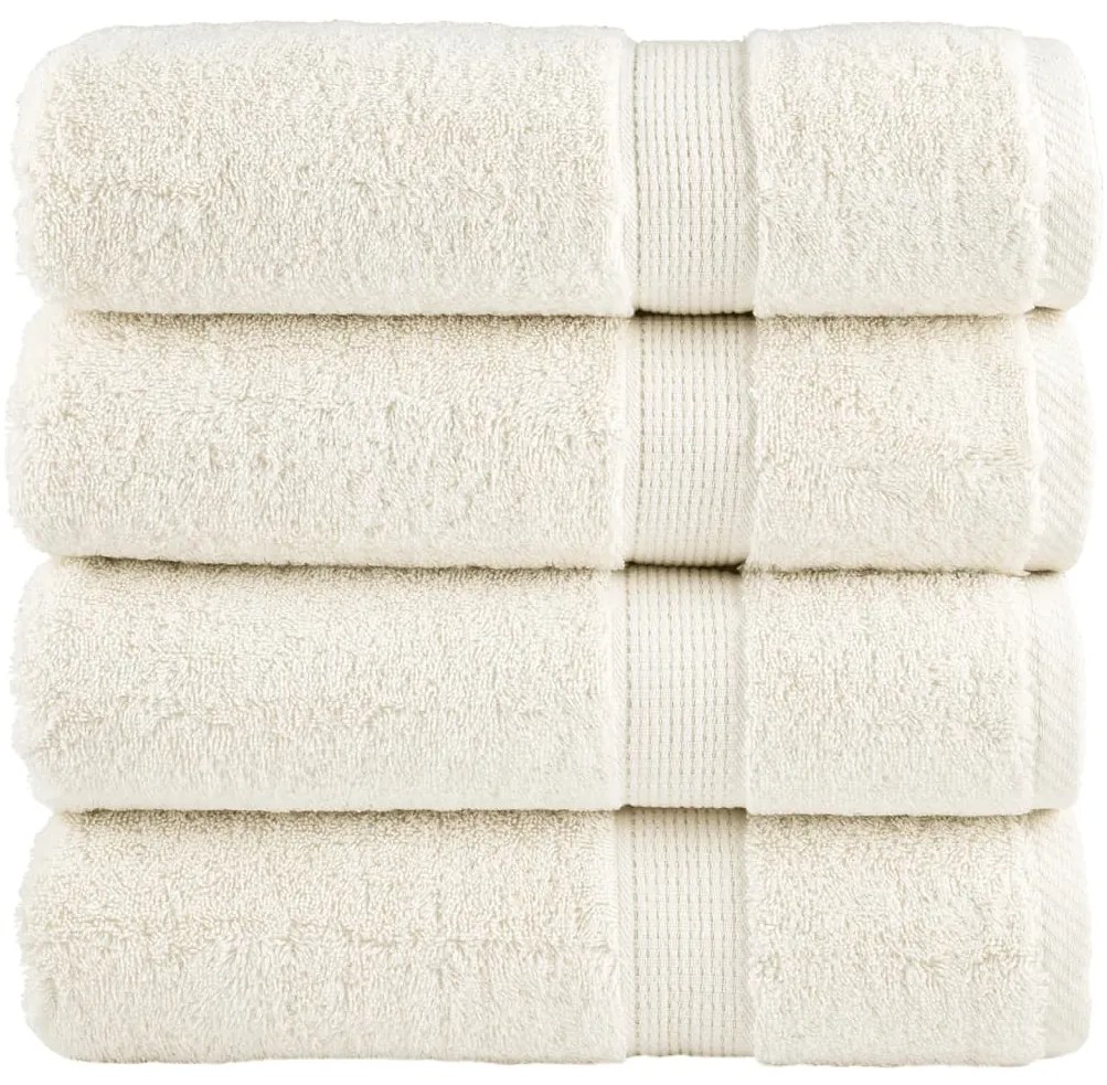 vidaXL Prosoape de baie premium SOLUND 4 buc 100x150 cm 600 gsm