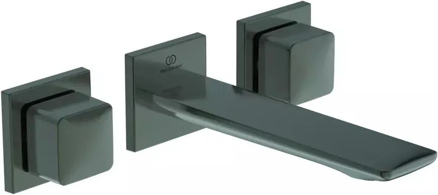 Baterie lavoar incastrata Ideal Standard Atelier Conca 180 gri Magnetic Grey cu corp ingropat