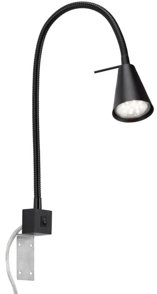 Lampă LED de perete COMFORT LIGHT 1xGU10/5W/230V negru Briloner 2082-015