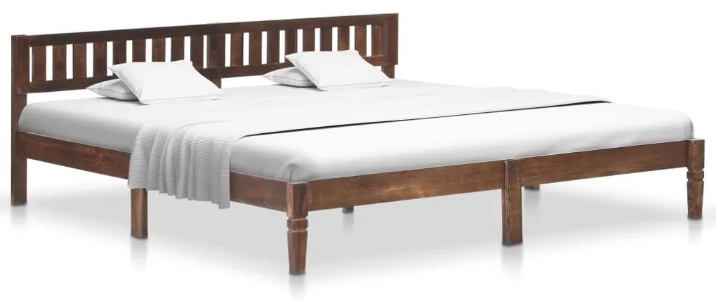 288409 vidaXL Cadru de pat, 200 cm, lemn masiv de mango