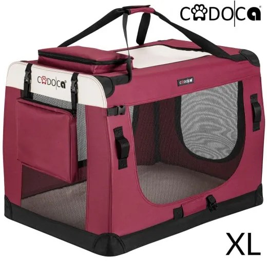 Deuba Geanta portabila pentru caini XL 82x59x59cm - rosu