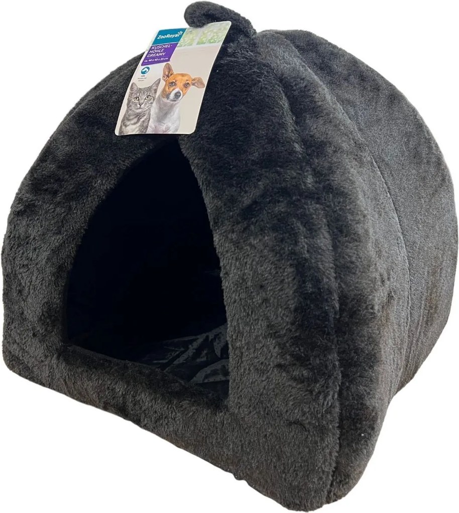 Pat din plus pentru caine/pisica HUISE 40x35 cm, negru