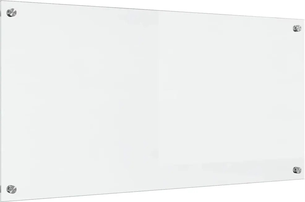 vidaXL Panou de bucătărie Transparent 100 x 50 cm sticlă securizată