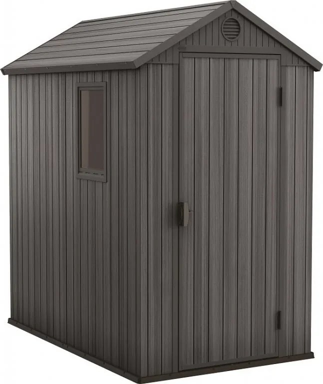 Casa de grădină Darwin, 205 x 126 x 185 cm, gri