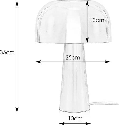 Markslöjd 107934 - Lampă de masă BLANCA 1xE14/25W/230V