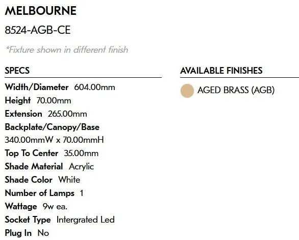 Aplica de perete LED pentru oglinda sau tablou Melbourne