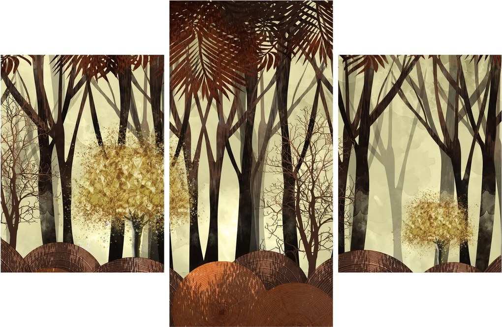 Tablou - Pădure decorativă (90x60 cm)