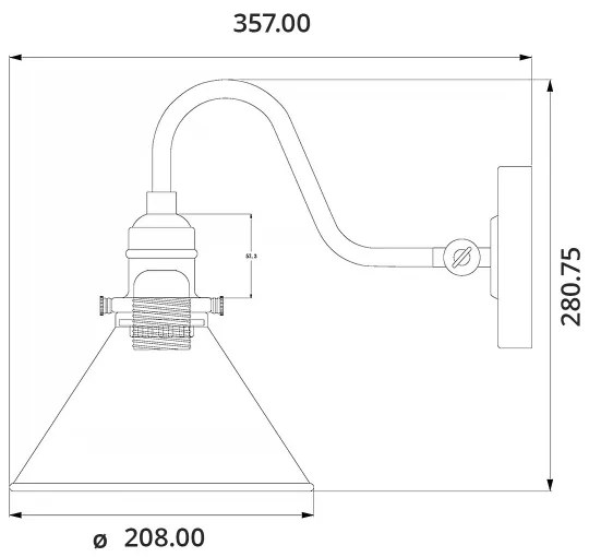 Aplică PROVENCE 1xE27/60W/230V Elstead PV1-AB