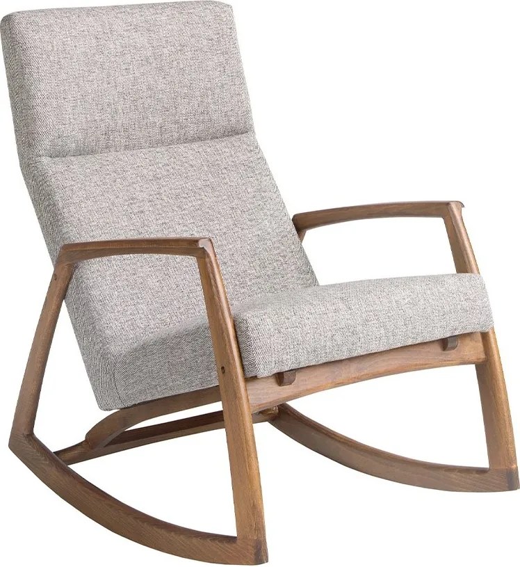 Fotoliu balansoar stil avangardist Rocking Chair gri