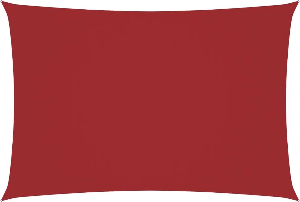 vidaXL Pânză parasolar, roșu, 3x6 m, țesătură oxford, dreptunghiular