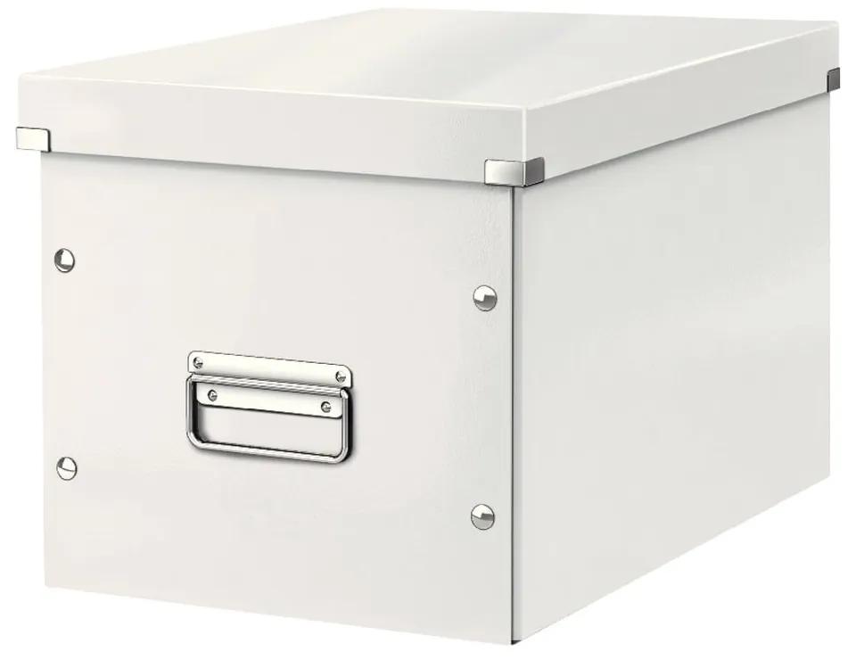 Cutie de depozitare albă din carton cu capac 32x36x31 cm Click&amp;Store – Leitz