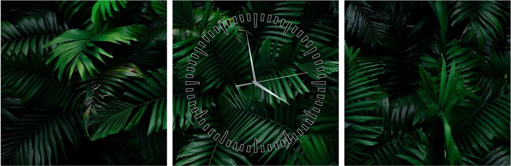 Tablou - Păpădii tropicale (cu ceas) (90x30 cm)
