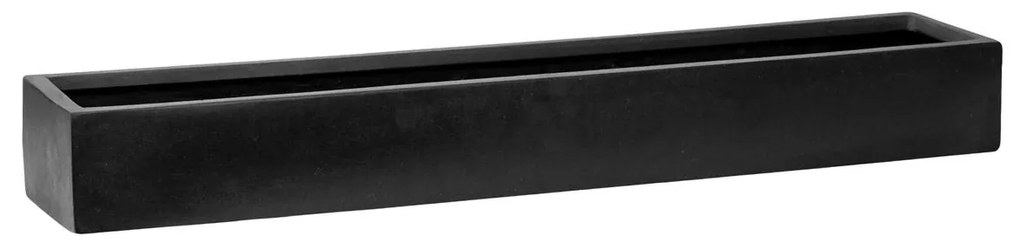 Jardiniera Balcony Slim Low, culoare negru, dimensiuni multiple - PotteryPots Mărime: XL - 80 x 15 x 9,5 cm