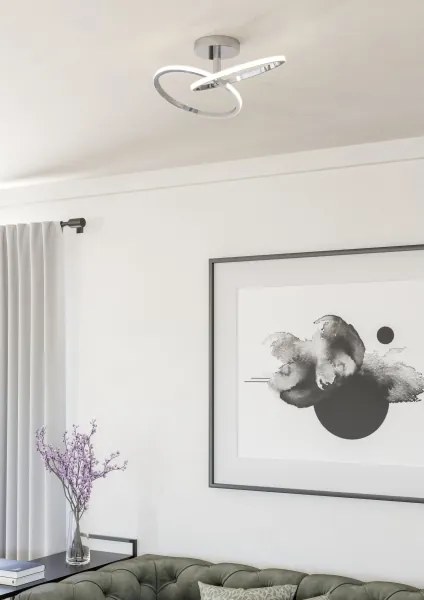 Eglo 902145 CONGIUNTI - Plafonieră LED 12W/230V 2700/4000/6500K, crom