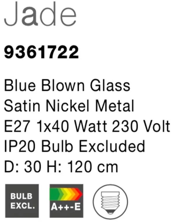 Pendul design modern Jade blue NVL-9361722