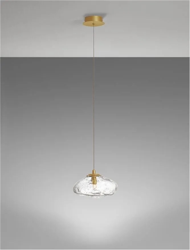 Pendul modern design decorativ KING auriu D-20cm