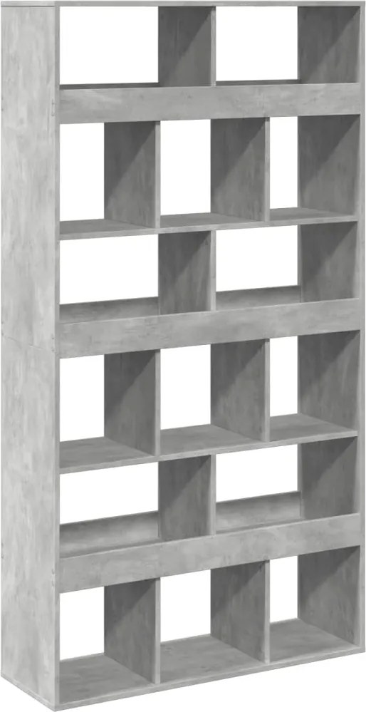vidaXL Bibliotecă, gri beton, 100x33x187,5 cm, lemn prelucrat