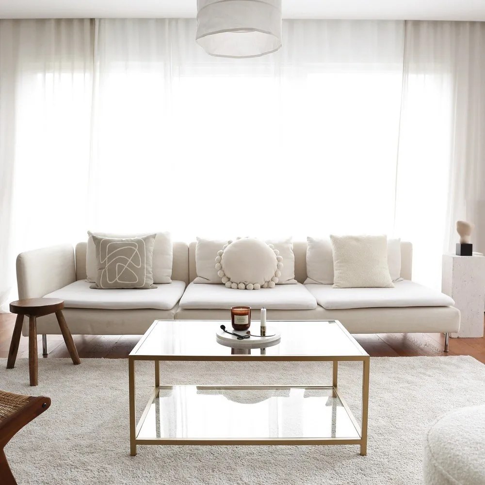 Măsuță de cafea aurie 60x90 cm Astro – Neostill