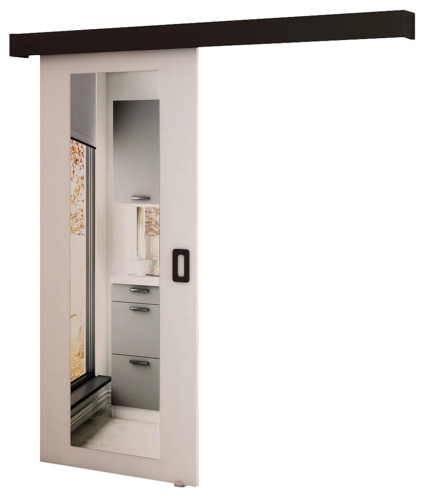 Uși culisante 90 cm Bethany II (alb mat + negru mat). 1043489