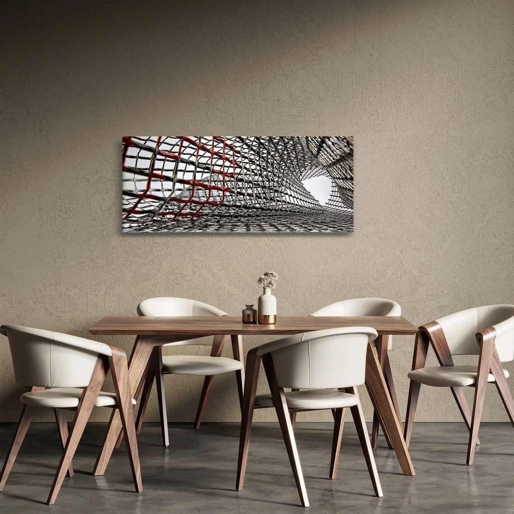 Tablou cu construcție din fier (120x50 cm)