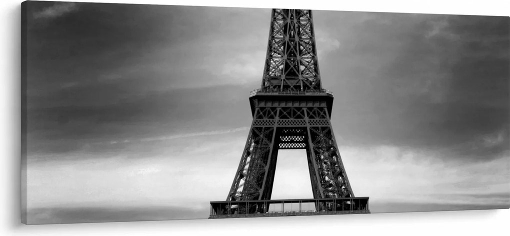 Tablou - Mașină roz în Paris (120x50 cm)