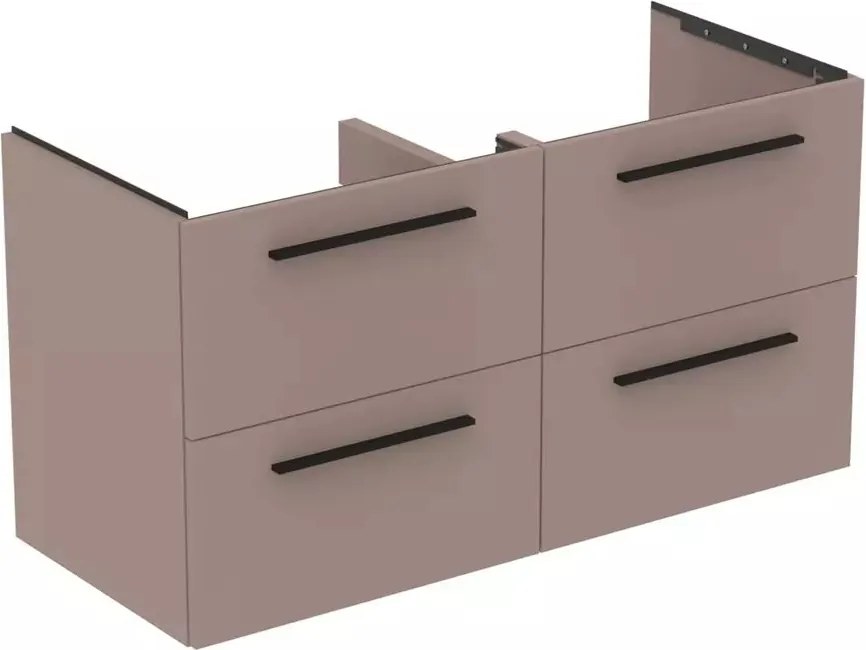 Dulap baza suspendat Ideal Standard i.life B gri - bej mat 4 sertare 120 cm