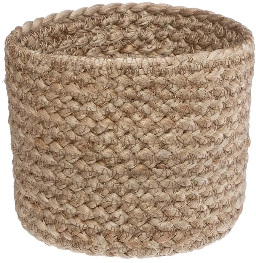 Cosuri rotunde din iuta SEAGRASS set 3 buc, alb