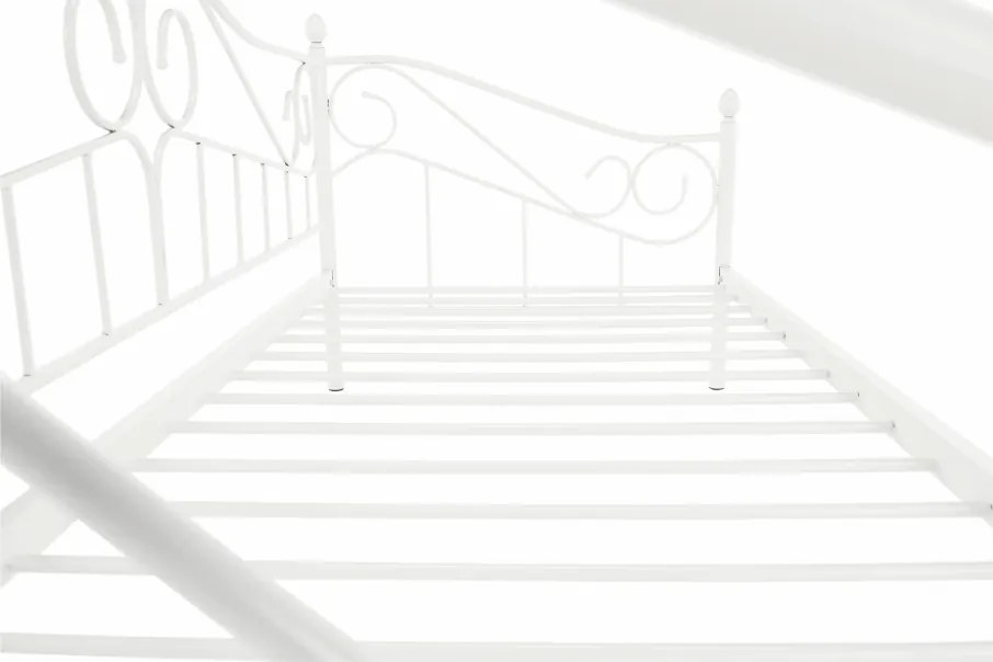 Pat metalic, alb, 90x200, DAINA