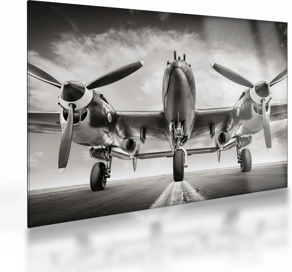 Tablou pe sticlă - Warbird (70x50 cm)