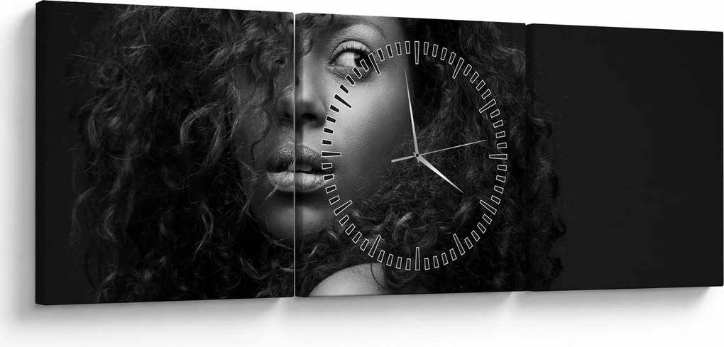 Tablou - Portretul femeii (cu ceas) (90x30 cm)