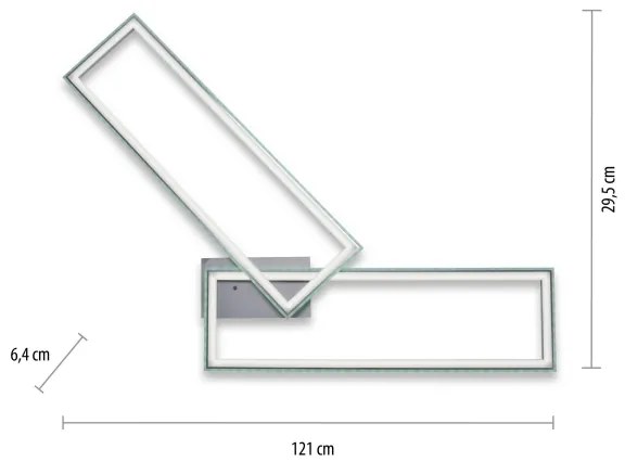 Leuchten Direkt 14635-55-LED FELIX 34,5W/230V RGB plafonieră dimabilă cu DO