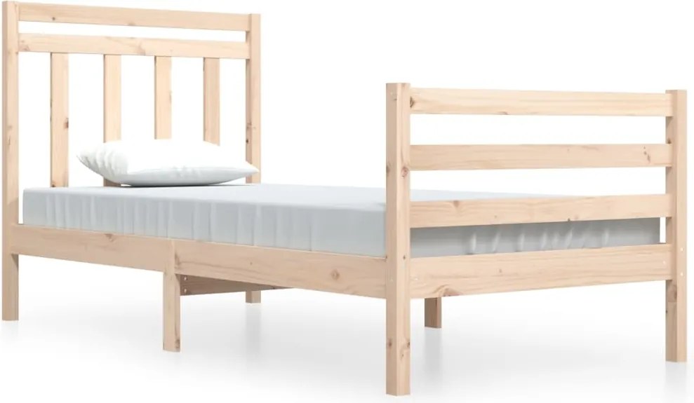 vidaXL Cadru de pat, 90x200 cm, lemn masiv