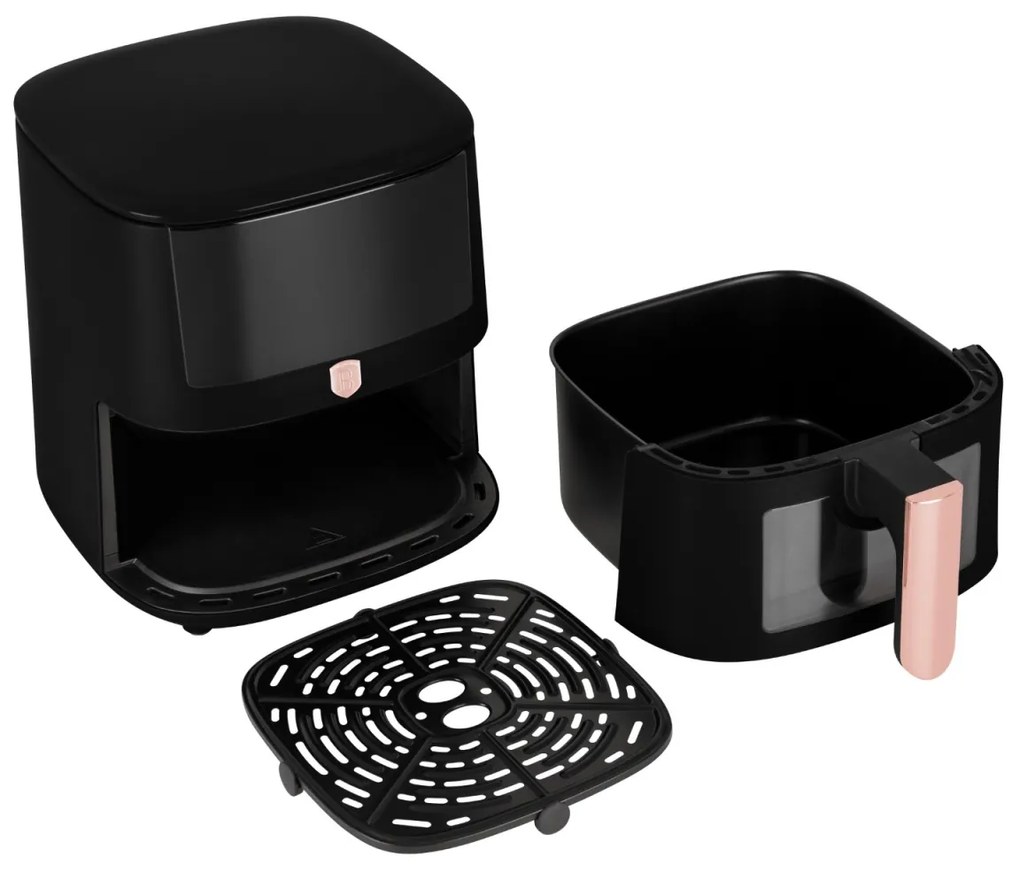 Friteuza aer cald, capacitate mare 8 l Airfryer Black Rose Berlinger Haus BH 9604