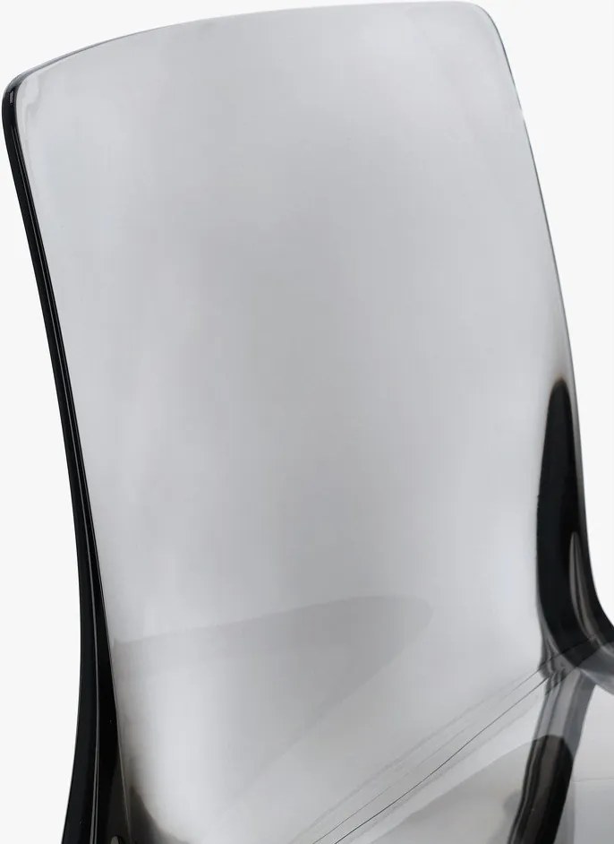 Scaun de grădină gri din plastic Adele – Bizzotto