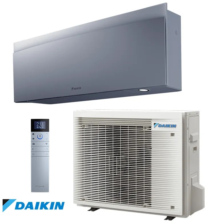 Aparat de aer conditionat inverter Daikin Emura 3 FTXJ50AS + RXJ50A, 18000 BTU, 36 m², A++, Wi-Fi, R-32, Gri