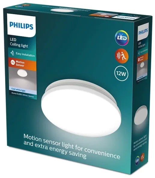 Philips ACUNA LED/12W/230V 4000K plafonieră cu senzor LED