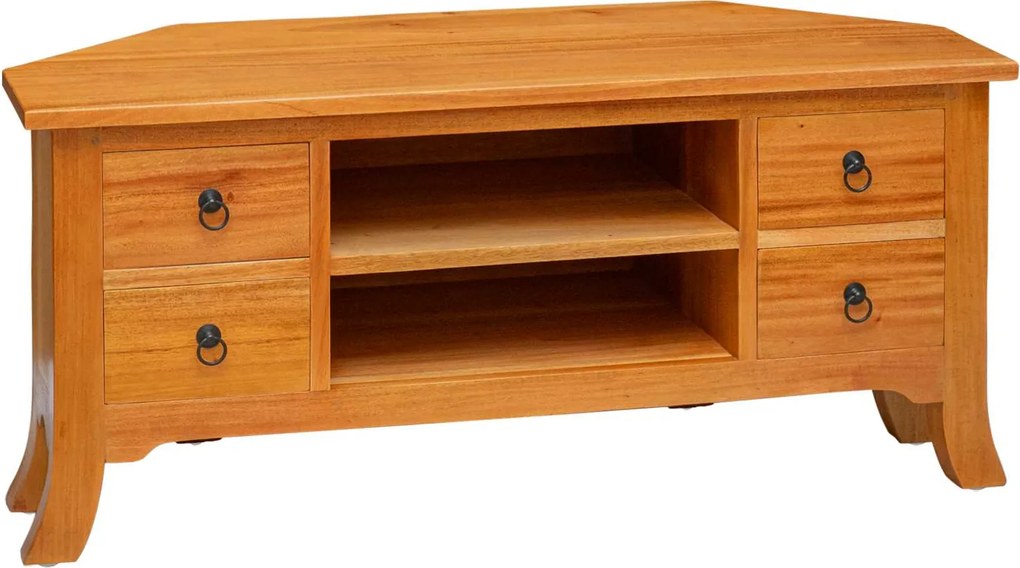 vidaXL Cabinet TV natural 100 x 40,5 x 46 cm Lemn masiv de mahon