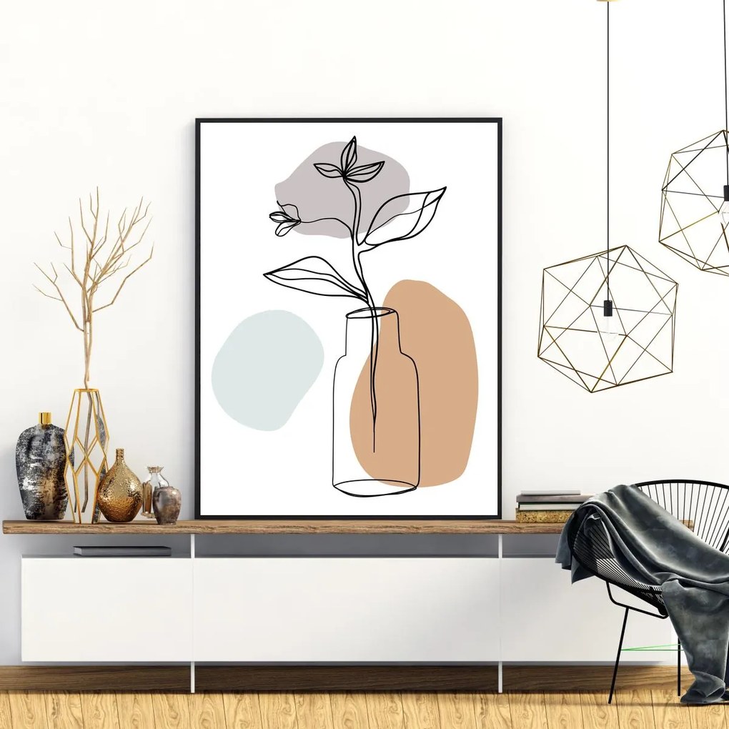 Poster - Vaza cu platnă (A4)