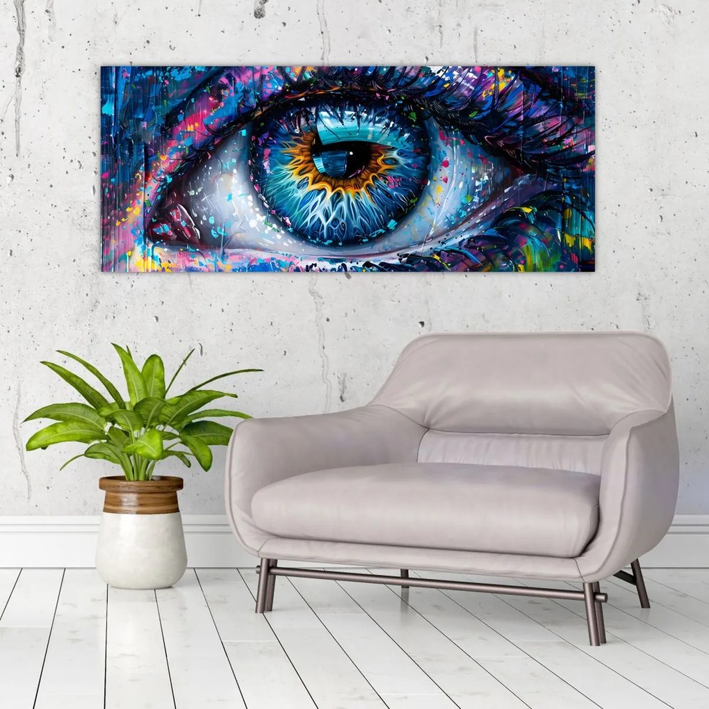 Tablou - Pictura ochilor (120x50 cm)
