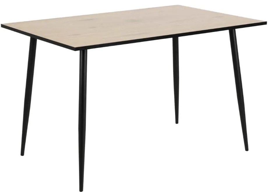 Masă Actona Wilma, 120 x 80 cm, negru - maro