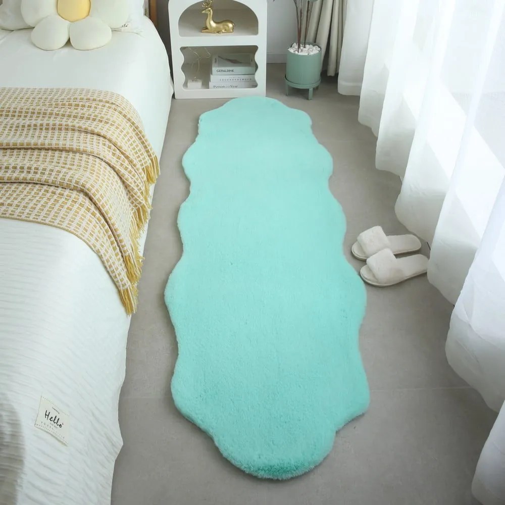 Blană verde-mentă sintetică 60x180 cm Caty – Ayyildiz Carpets