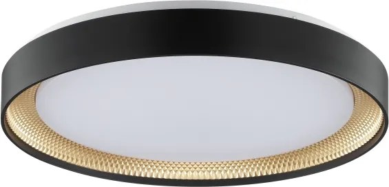 Brilliant - Plafonieră LED dimabilă WALDO LED/36W/230V, negru/auriu + telecomandă