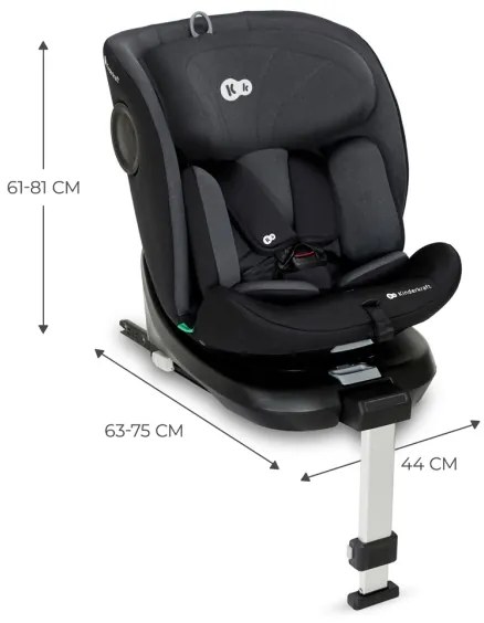 Scaun auto KINDERKRAFT I-360 i-Size (40-150 cm) negru