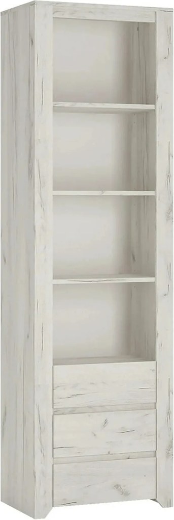 Biblioteca ANGEL TIP 11, alb, PAL melaminat, 56x40x191 cm