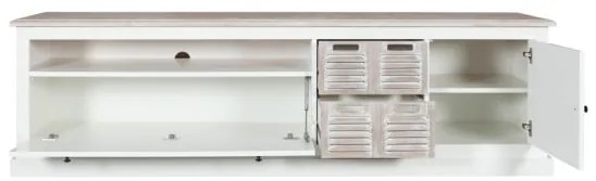 Set Living Cortina Alb Si Miere, 320 Cm