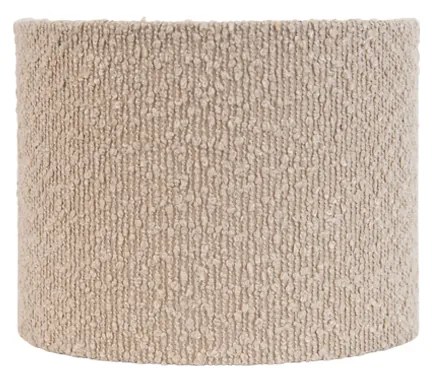 Abajur din material textil bej cu material tip teddy 18/18/14